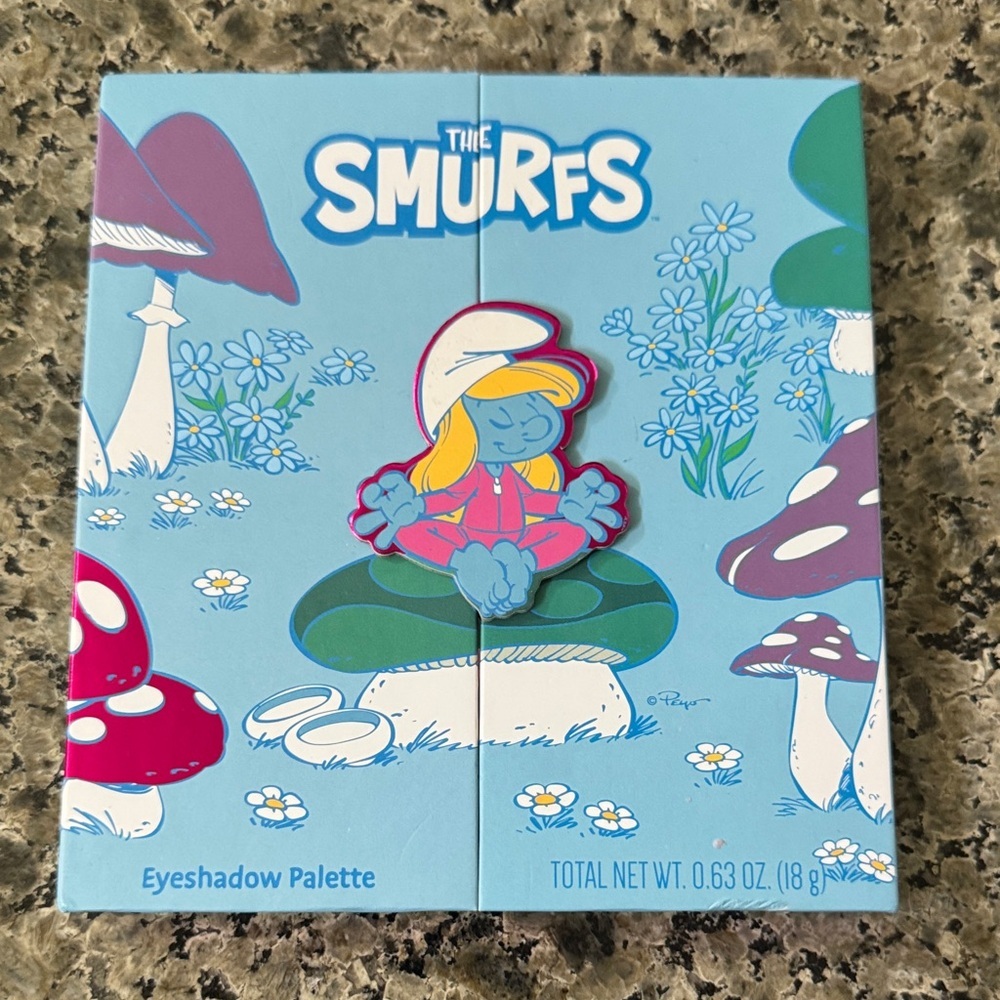 The Smurfs themed eyeshadow palette